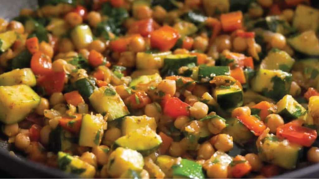 Chickpea and Vegetable Stir-Fry
